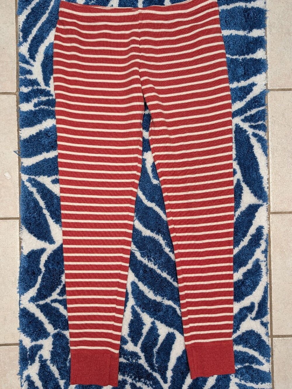 Hollister Red & White Stripe Lounge Sleep Sweatpants, Size L